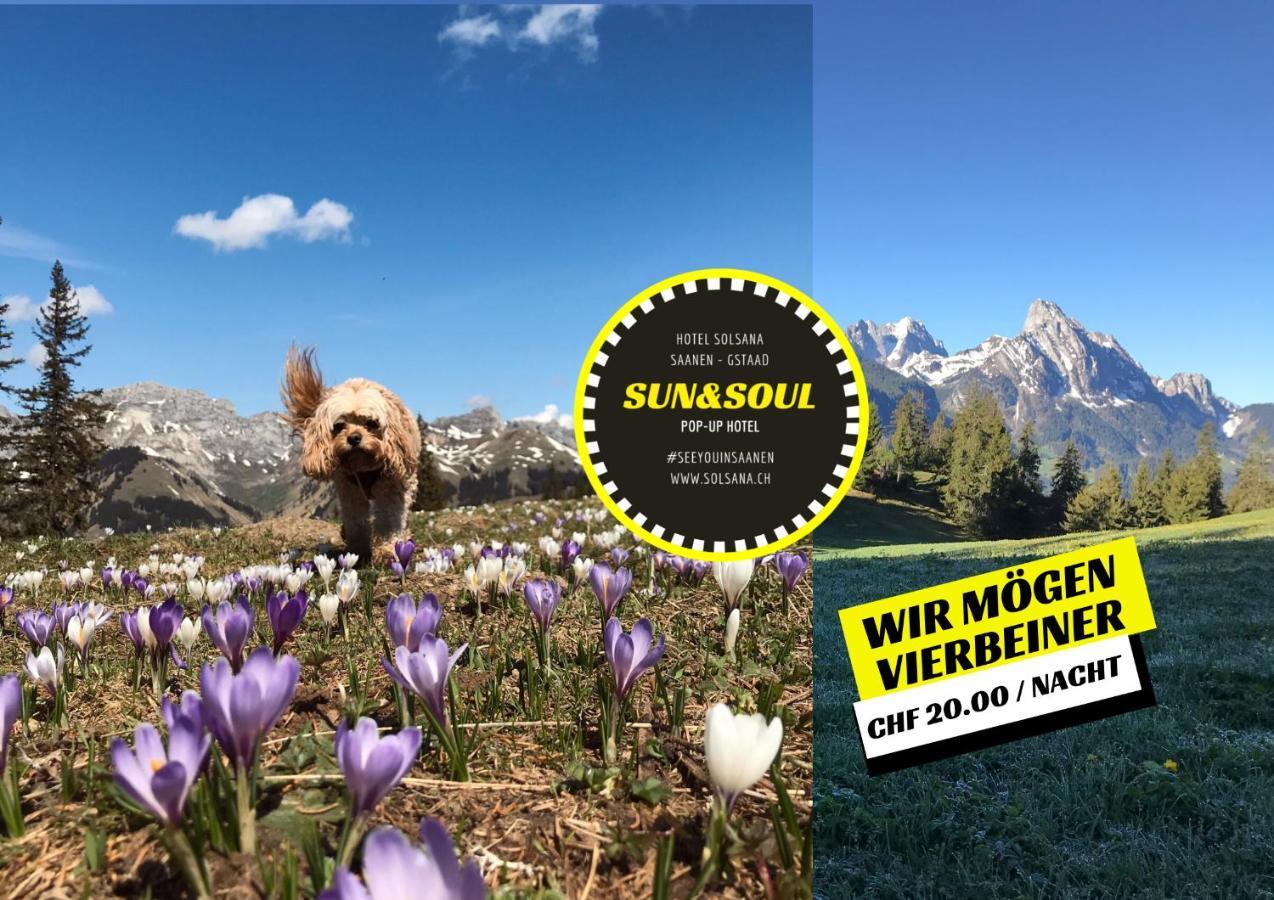 The Sun&Soul Panorama Pop-Up Hotel Solsana Saanen Esterno foto