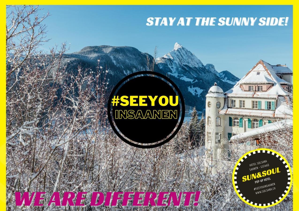 The Sun&Soul Panorama Pop-Up Hotel Solsana Saanen Esterno foto