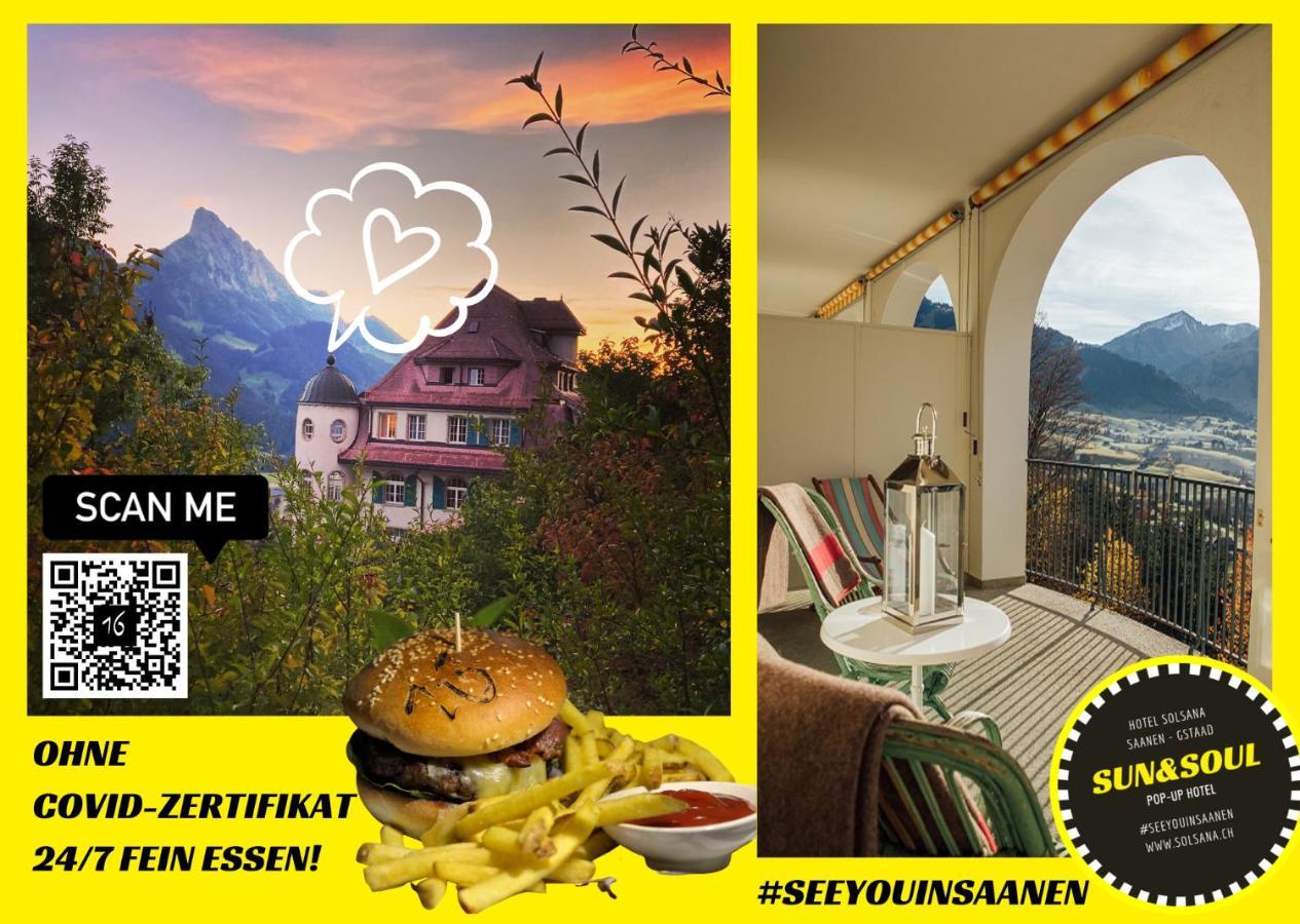 The Sun&Soul Panorama Pop-Up Hotel Solsana Saanen Esterno foto